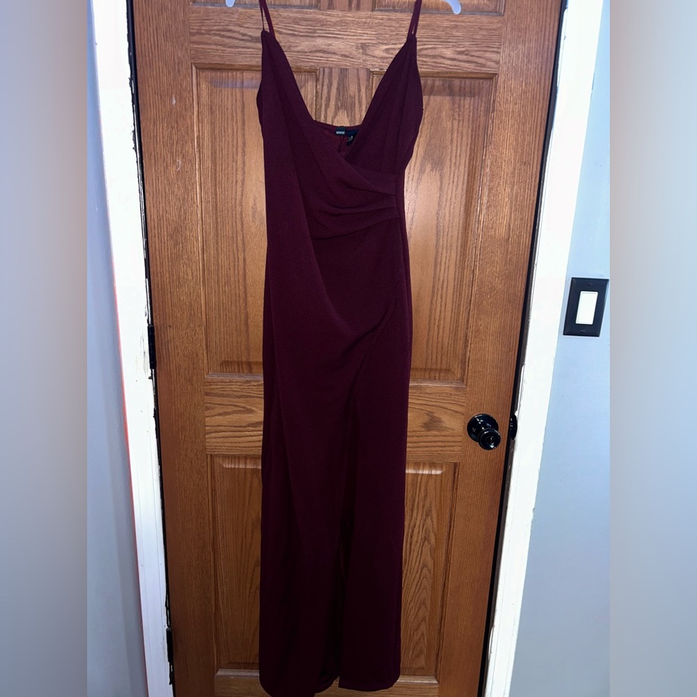 Windsor long burgundy dress